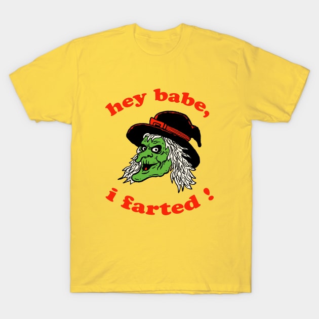 Hey Babe, I Farted ! T-Shirt by Oiyo